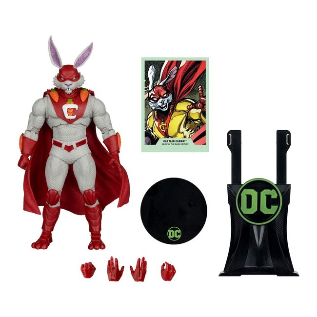 DC Multiverse Actionfigur Captain Carrot (Justice League Incarnate) Glow In The Dark Edition (Gold Label) 18 cm