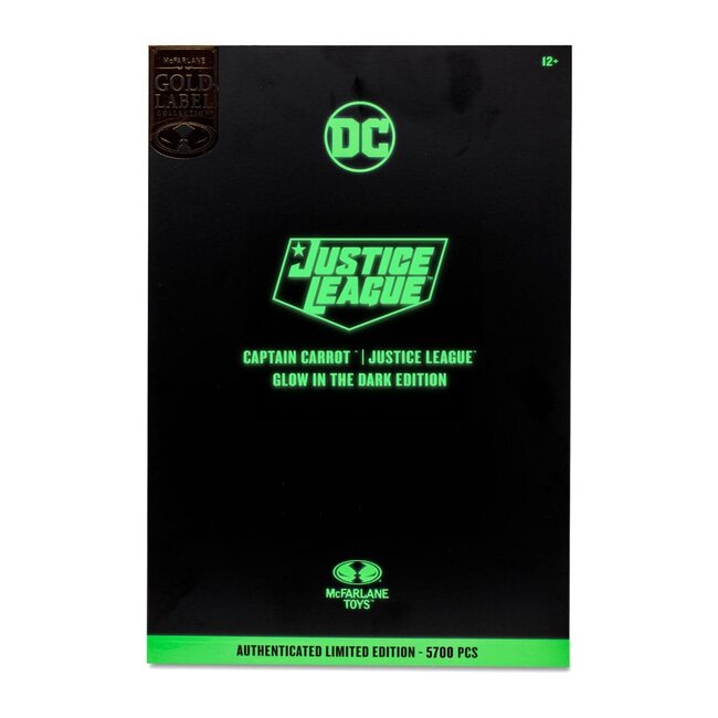 DC Multiverse Actionfigur Captain Carrot (Justice League Incarnate) Glow In The Dark Edition (Gold Label) 18 cm