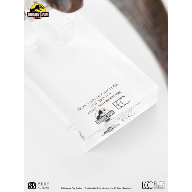 Jurassic Park ECC Elite Creature Line Statue Velociraptor Foot Claw Prop 16 cm