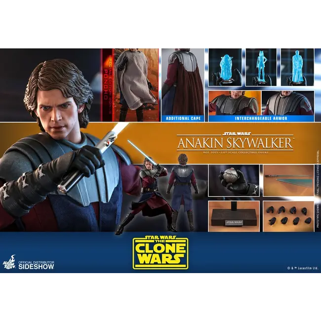 Star Wars: The Clone Wars - Exklusive Anakin Skywalker-Figur im Maßstab 1/6