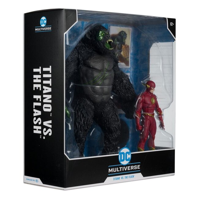DC Multiverse Actionfiguren Doppelpack Flash vs. Titano 18 cm