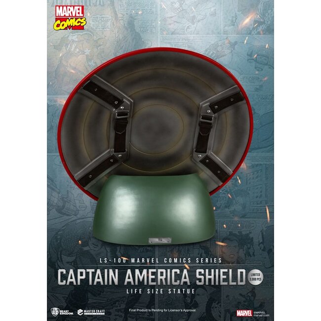 Marvel Comics PVC Captain America Schild Lebensgroße Statue 64 cm