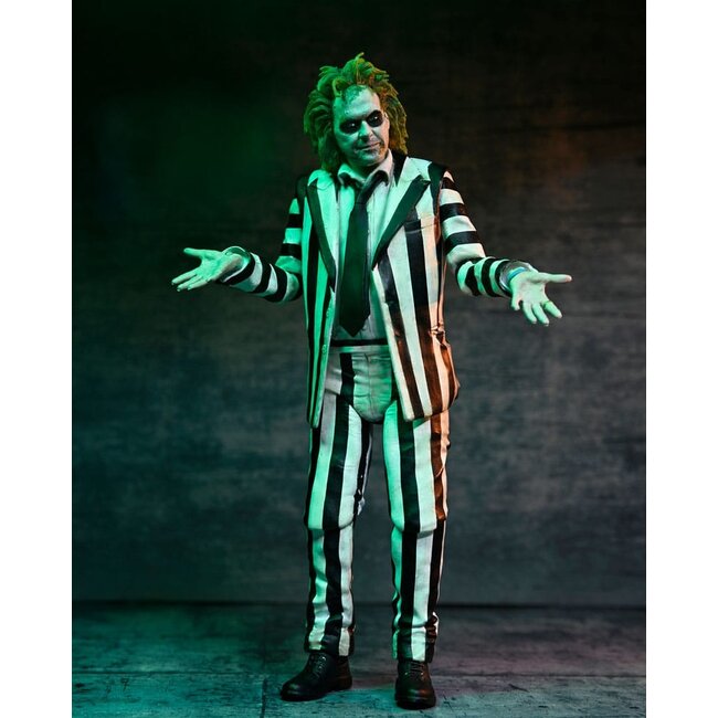 Beetlejuice Beetlejuice Actionfigur im Maßstab 7 Ultimate Striped Suit Beetlejuice, 18 cm