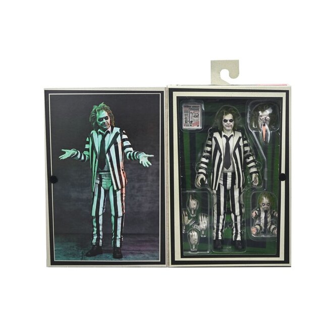 Beetlejuice Beetlejuice Action Figure 7 Scale Ultimate Striped Suit Beetlejuice 18 cm