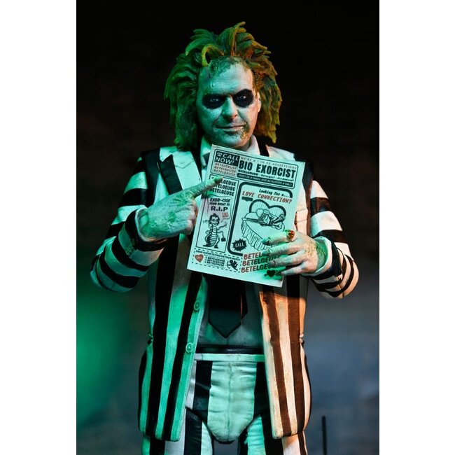 Beetlejuice Beetlejuice Action Figure 7 Scale Ultimate Striped Suit Beetlejuice 18 cm