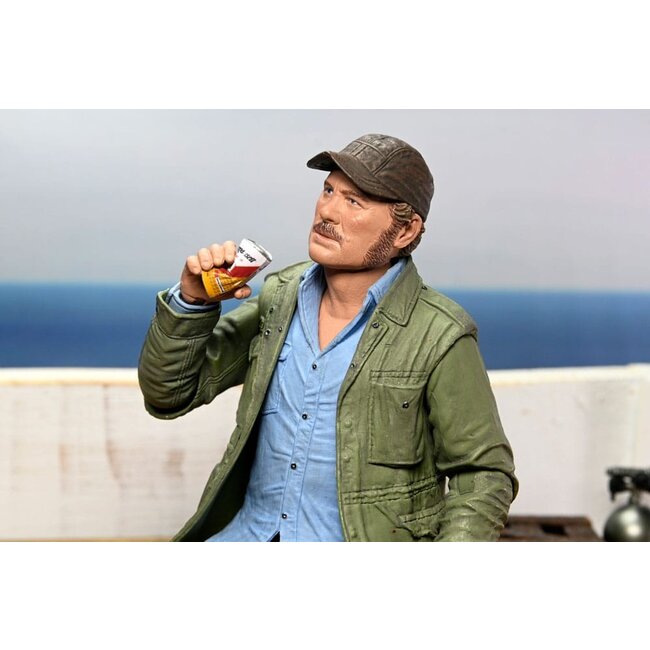 Jaws Action Figure Ultimate Sam Quint 50th Anniversary Figure 18 cm