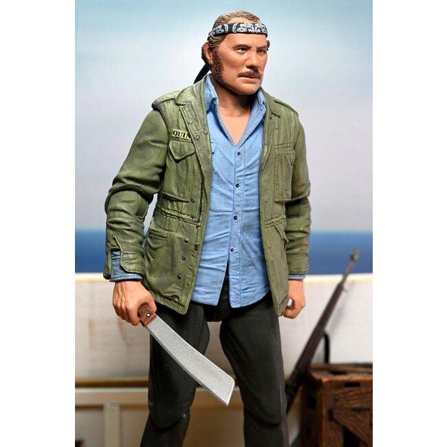 Der weiße Hai Actionfigur Ultimate Sam Quint 50. Jubiläumsfigur 18 cm