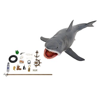 NECA  Der weiße Hai 12" Head to Tail Actionfigur Das Spiel des weißen Hais 50. Jubiläum 38 cm