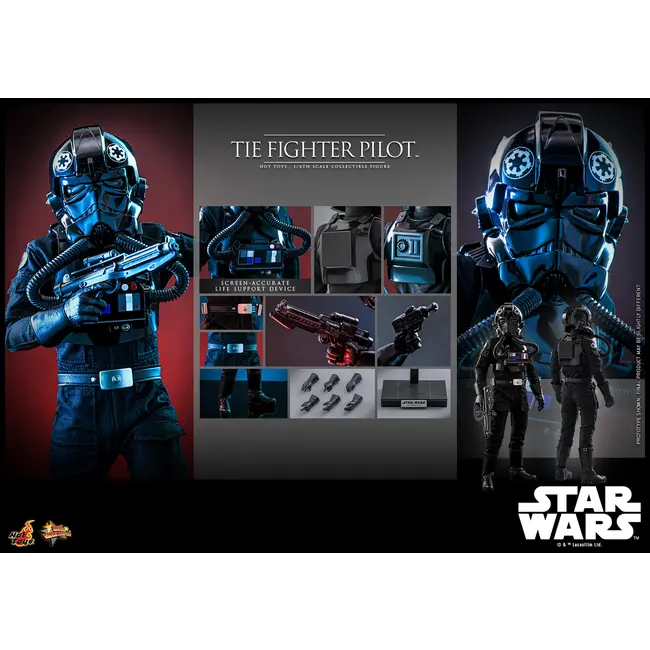 Star Wars Movie Masterpiece Action Figure 1/6 TIE fighter Pilot 30 cm