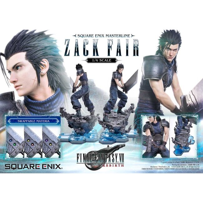 Final Fantasy VII Rebirth Statue 1/4 Zack Fair 57 cm