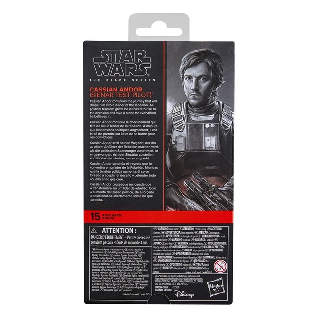 Star Wars: Andor Black Series Action Figure Cassian Andor (Sienar Test Pilot) 15 cm