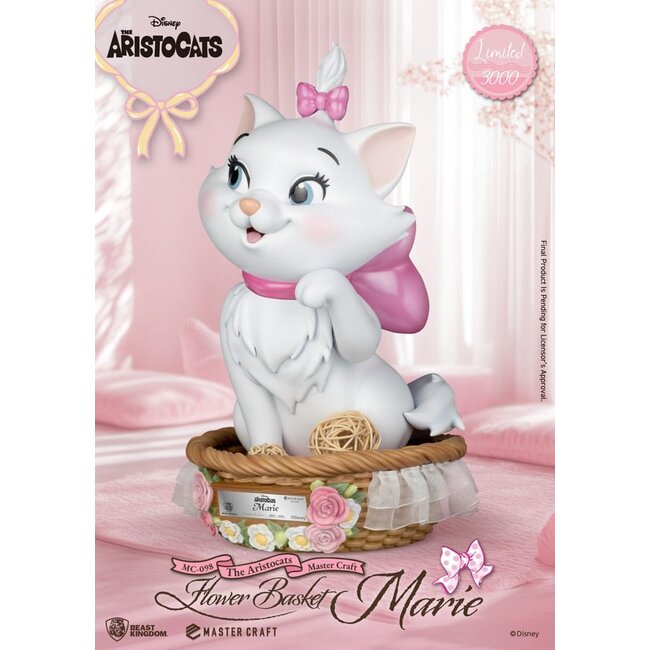 Aristocats Master Craft Statue Blumenkorb Marie 32 cm