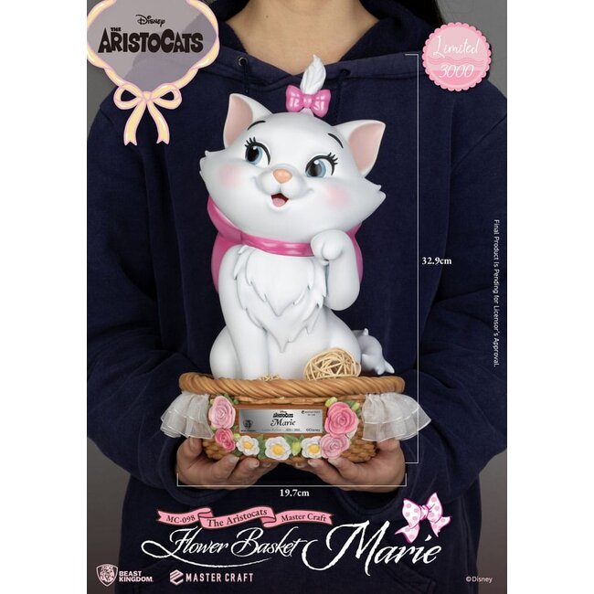 Aristocats Master Craft Statue Blumenkorb Marie 32 cm