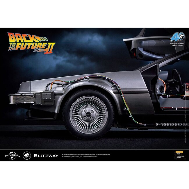 Zurück in die Zukunft II Premium UMS Fahrzeug 1/6 Time Machine 74 cm