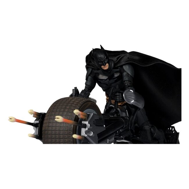 The Dark Knight DC Multiverse Actionfigur mit Fahrzeug Batman & The Batpod 18 cm