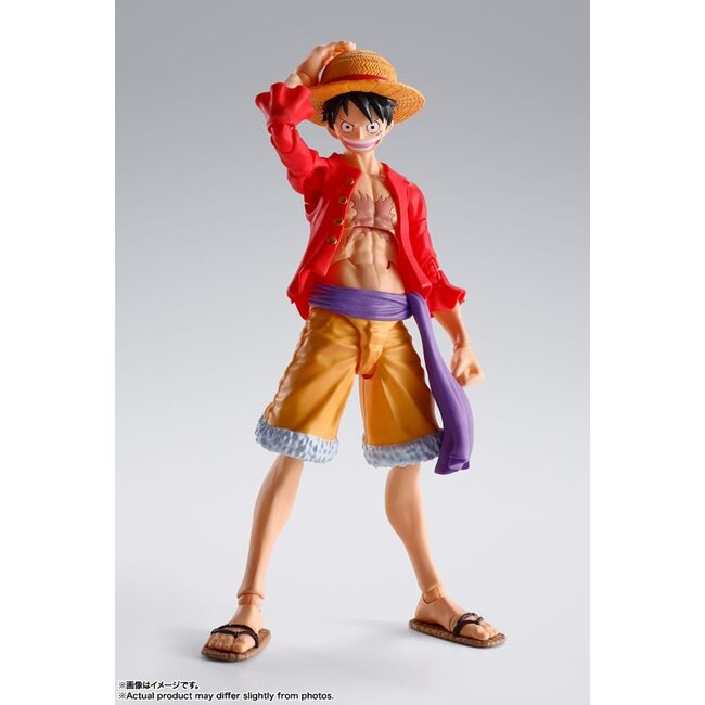 One Piece SH Figuarts Actionfigur Monkey D. Luffy (Der Überfall auf Onigashima) 14 cm