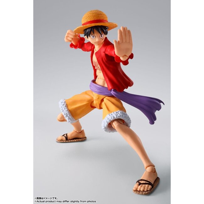 One Piece SH Figuarts Actionfigur Monkey D. Luffy (Der Überfall auf Onigashima) 14 cm