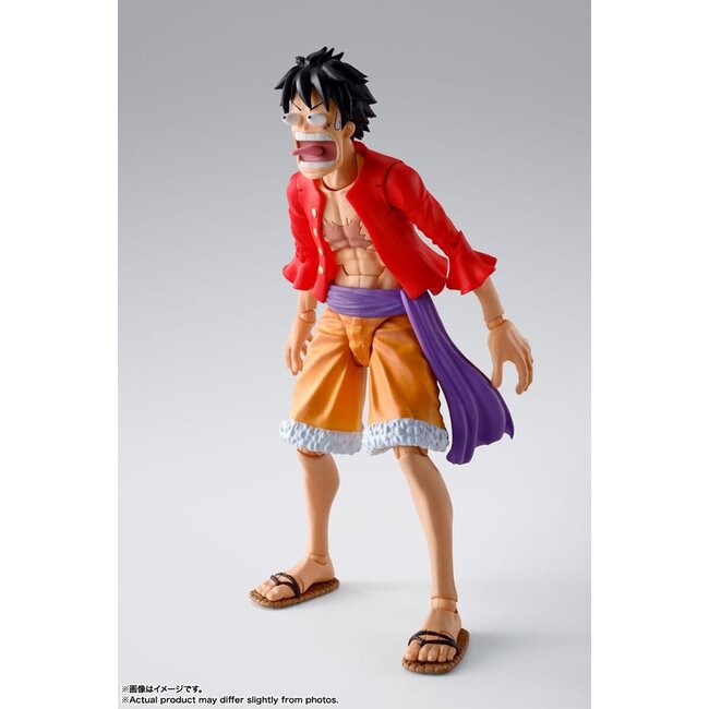 One Piece SH Figuarts Actionfigur Monkey D. Luffy (Der Überfall auf Onigashima) 14 cm