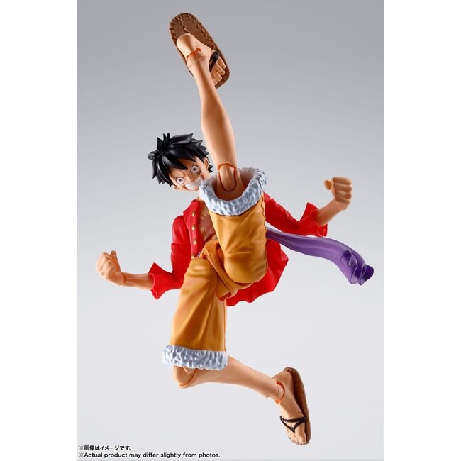 One Piece SH Figuarts Actionfigur Monkey D. Luffy (Der Überfall auf Onigashima) 14 cm