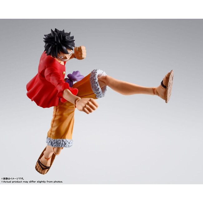 One Piece SH Figuarts Actionfigur Monkey D. Luffy (Der Überfall auf Onigashima) 14 cm