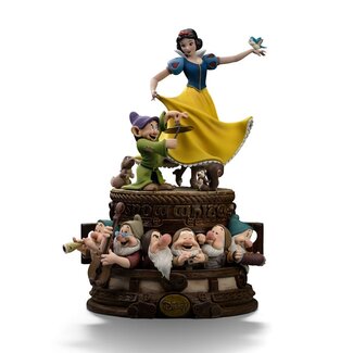 Iron Studios Snow White and the Seven Dwarves Art Scale Statue 1/10 Snow White and Dopey Deluxe Edition 21 cm
