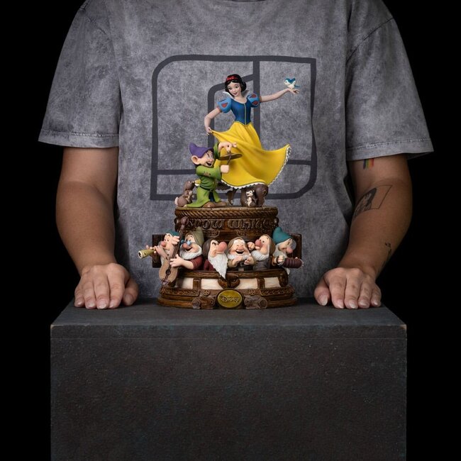 Snow White and the Seven Dwarves Art Scale Statue 1/10 Snow White and Dopey Deluxe Edition 21 cm