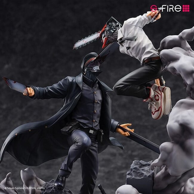 Chainsaw Man Statue Super Situation Figur Chainsaw Man vs. Samurai-Schwert 26 cm