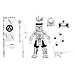 NECA  Usagi Yojimbo Action Figure Samurai Usagi Yojimbo Black & White Figure 18 cm