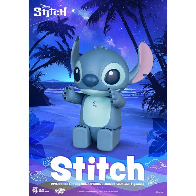 Lilo & Stitch Syaing Bang Vinyl Bank Stitch 30 cm