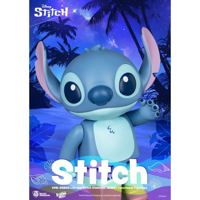 Lilo & Stitch Syaing Bang Vinyl Bank Stitch 30 cm