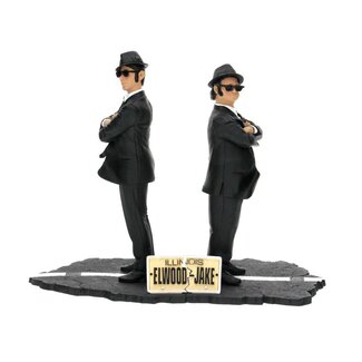 SD Toys Blues Brothers Movie Icons Statue 2-Pack Jake & Elwood 18 cm