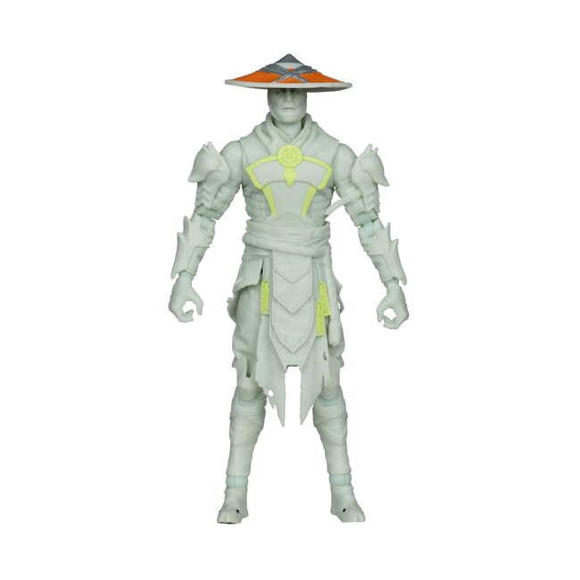 Mortal Kombat Actionfigur Glow in the Dark Edition Raiden (Gold Label) 18 cm
