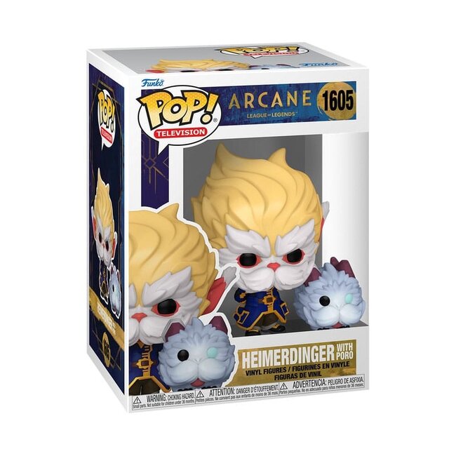 Arcane League of Legends POP! Vinylfigur Heimerdinger mit Poro 9 cm