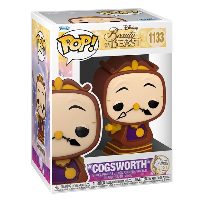 Die Schöne und das Biest POP! Movies Vinyl Figur Cogsworth 9 cm