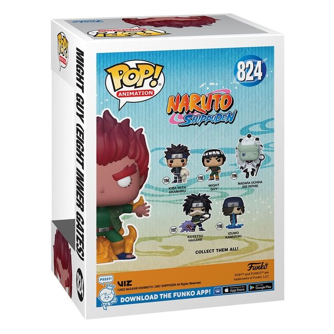Naruto Shippuden POP! Animation Vinylfiguren Might Guy (Acht Innere Tore) (GW) 9 cm