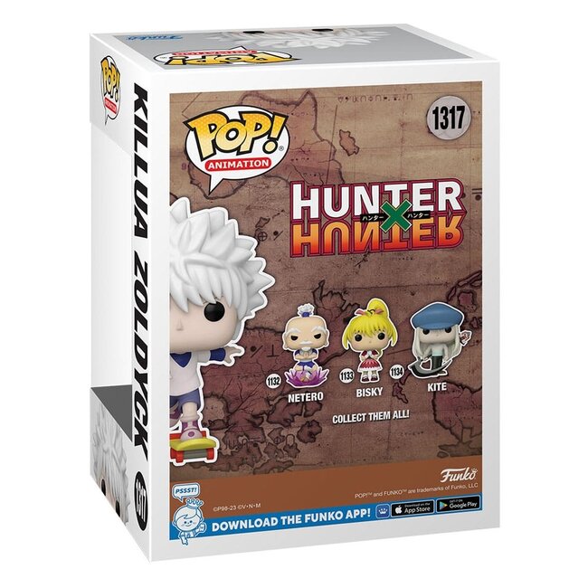 Hunter x Hunter POP! Animation Vinylfiguren Killua mit Skateboard 9 cm