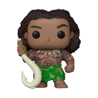Funko Moana 2 POP! & Buddy Vinyl Figure Maui with Fish Hook 9 cm