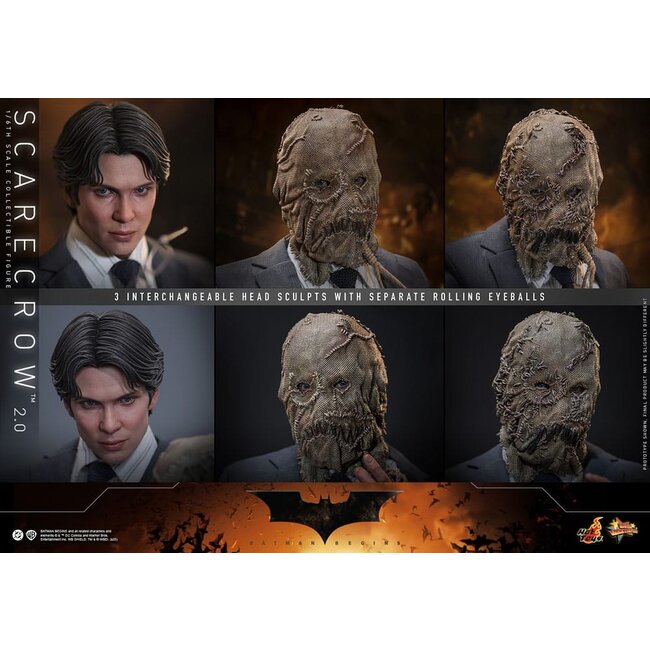 Batman Begins Movie Masterpiece Actionfigur 1/6 Scarecrow 2.0 30 cm