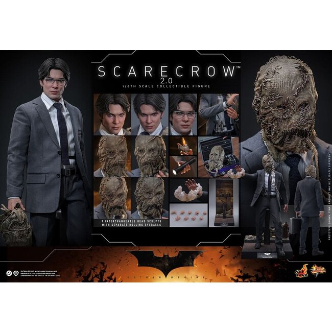 Batman Begins Movie Masterpiece Action Figure 1/6 Scarecrow 2.0 30 cm