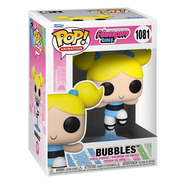 De Powerpuff Girls POP! Animatie Vinyl Figuur Bubbles 9 cm
