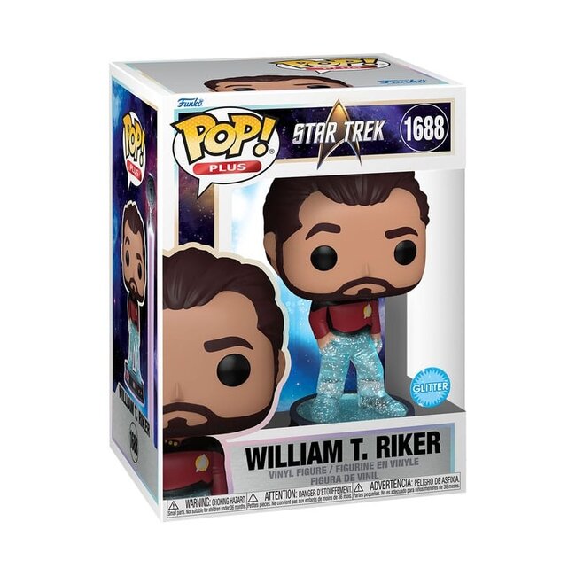Star Trek Transporter POP! Plus Movies Vinyl Figur Riker 9 cm