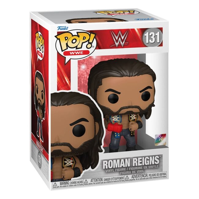WWE POP! Vinylfigur Roman Reigns mit Gürteln 9 cm