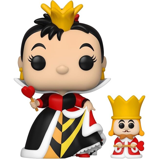 Alice im Wunderland POP! & Buddy Vinylfigur Königin mit König 9 cm