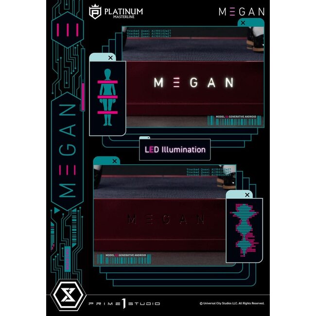 M3GAN Platimum Masterline Series Statue 1/3 M3GAN Bonus Version 50 cm