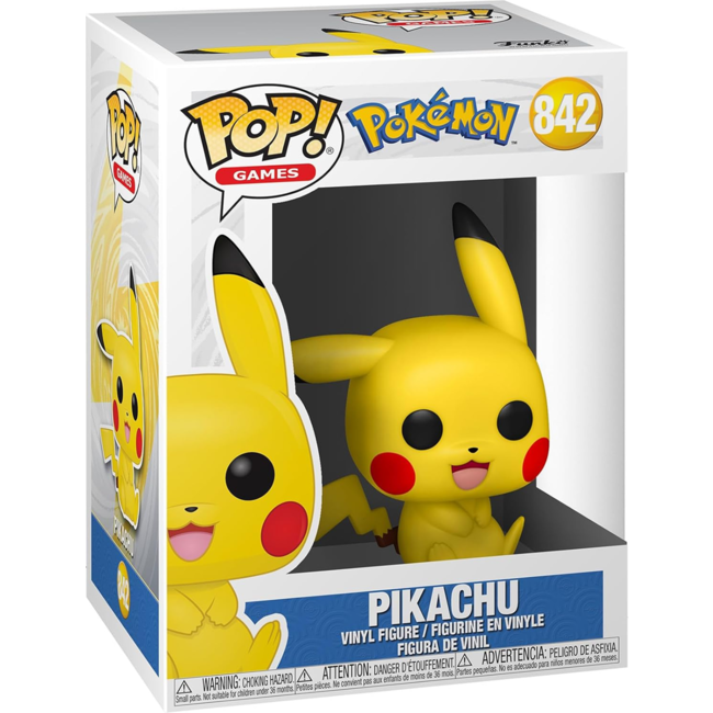 Pokémon POP! Games Vinylfigur Pikachu sitzend 9 cm