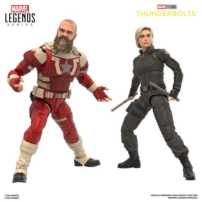 Thunderbolts Marvel Legends Actionfiguren-Doppelpack Yelena Belova & Red Guardian 15 cm