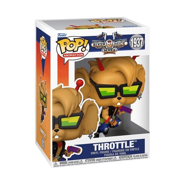 Biker Mice From Mars Pop! Animation Vinyl Figur Throttle 9 cm