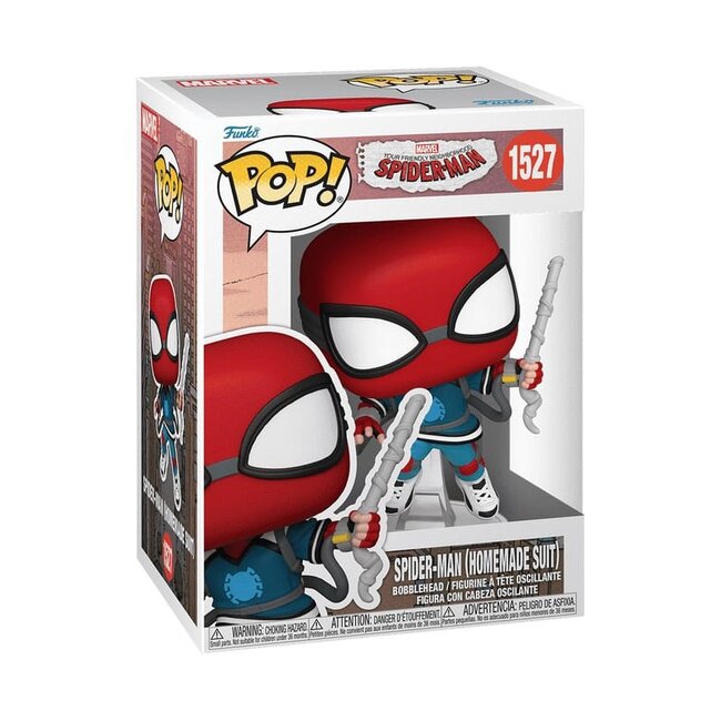 Friendly Neighborhood Spider-Man POP! Vinylfigur Proto Suit Spider-Man 9 cm