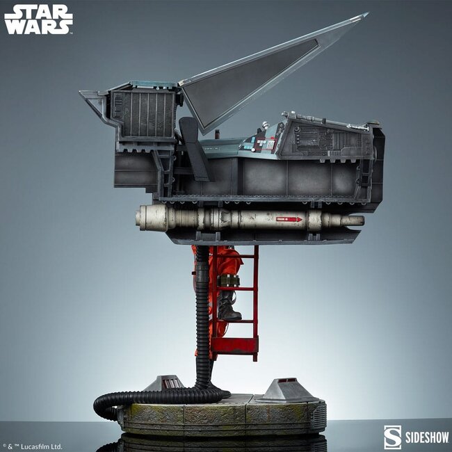 Star Wars Premium Format Statue Luke Skywalker & X-Wing: Red Five, Standing By 76 cm