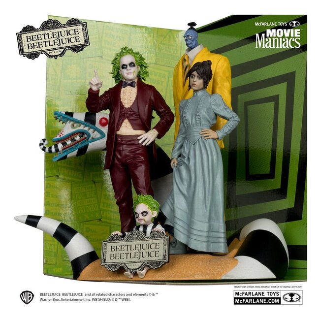 Beetlejuice Beetlejuice Movie Maniacs PVC Statue 4er-Pack 15 cm